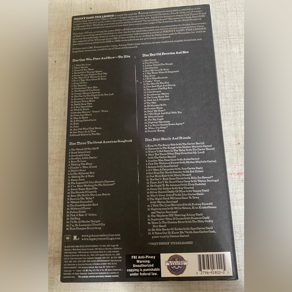 Johnny Cash, the legend 4 CD collection with book inside of history - Picture 2 of 8